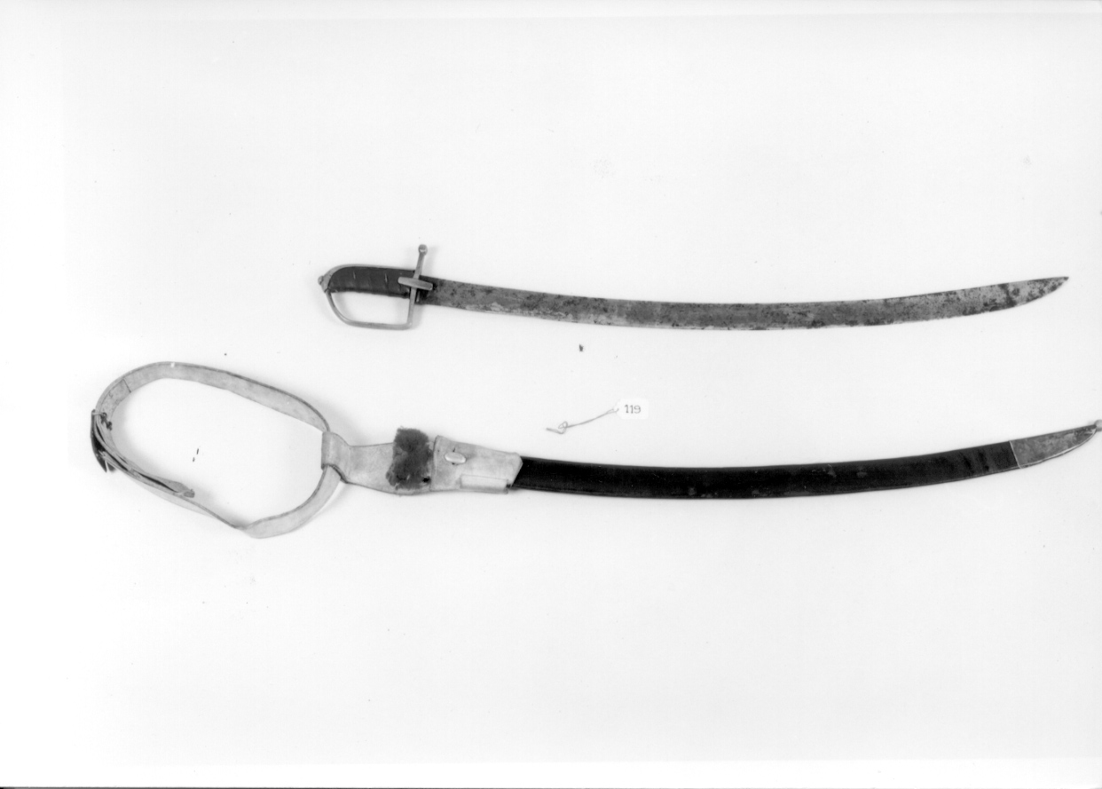 sciabola, opera isolata - manifattura franco-piemontese (seconda metà sec. XIX)