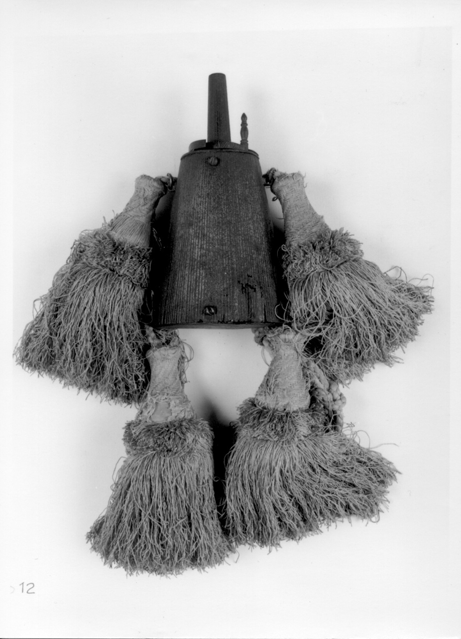 fiasca per la polvere da sparo, opera isolata - produzione italiana (fine/inizio secc. XIX/ XX)