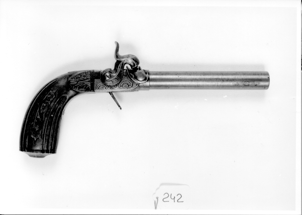 pistola, opera isolata - ambito belga (seconda metà sec. XIX)