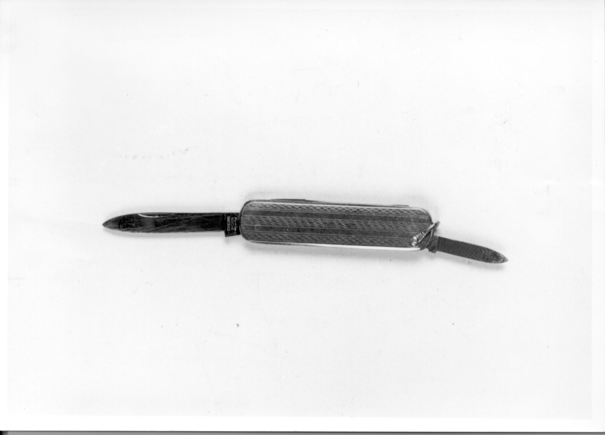 coltello, opera isolata - manifattura europea (fine/inizio secc. XIX/ XX)