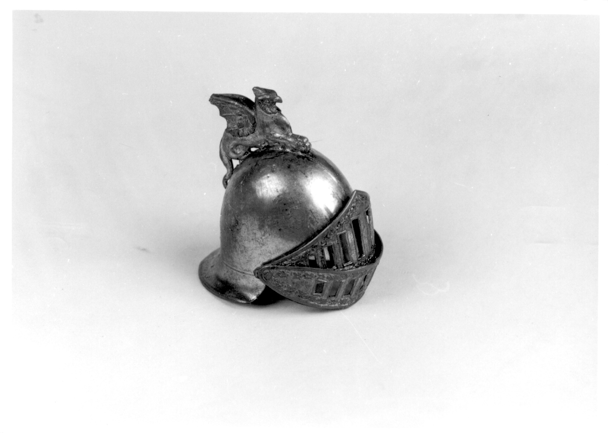 modello di elmo, opera isolata - manifattura europea (fine/inizio secc. XIX/ XX)