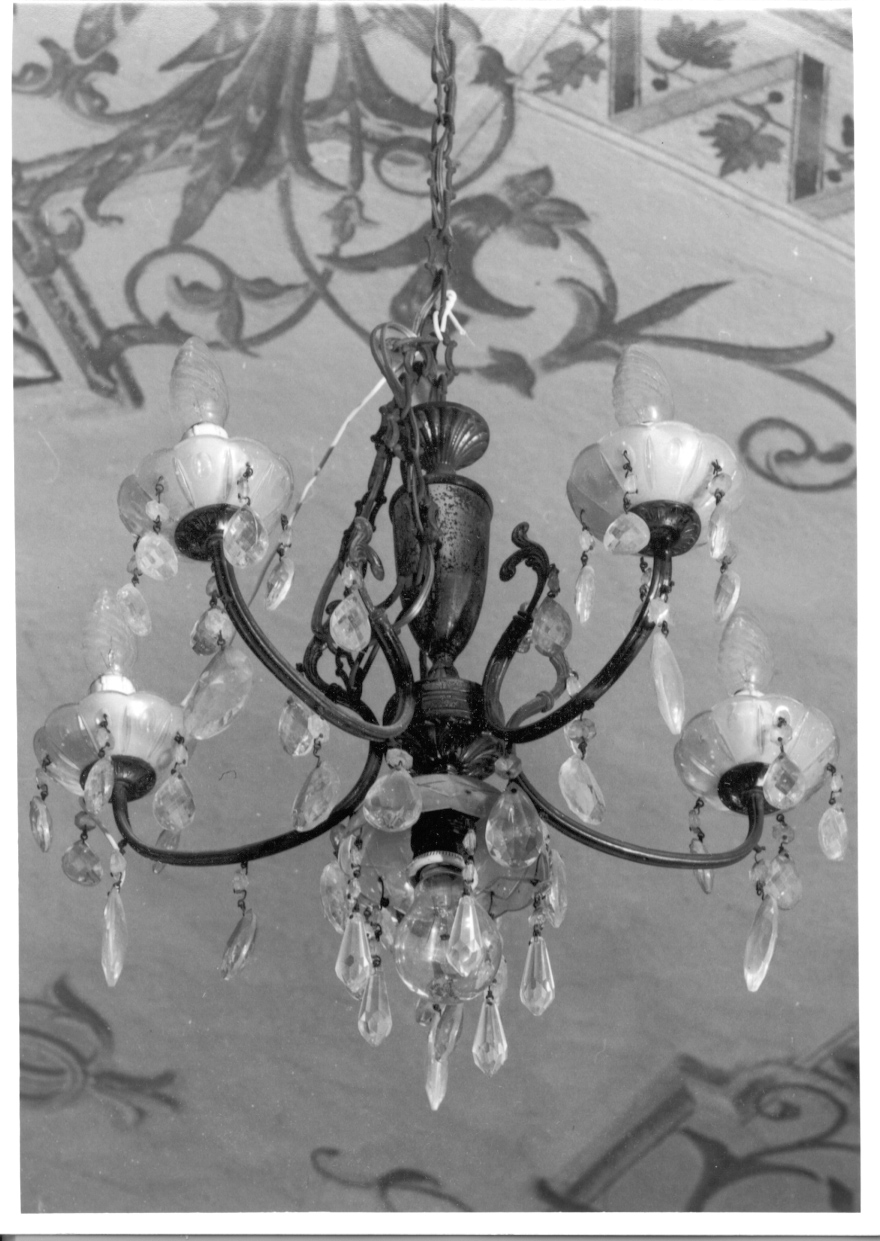 lampadario - a bracci, opera isolata - produzione piemontese (secondo quarto sec. XX)