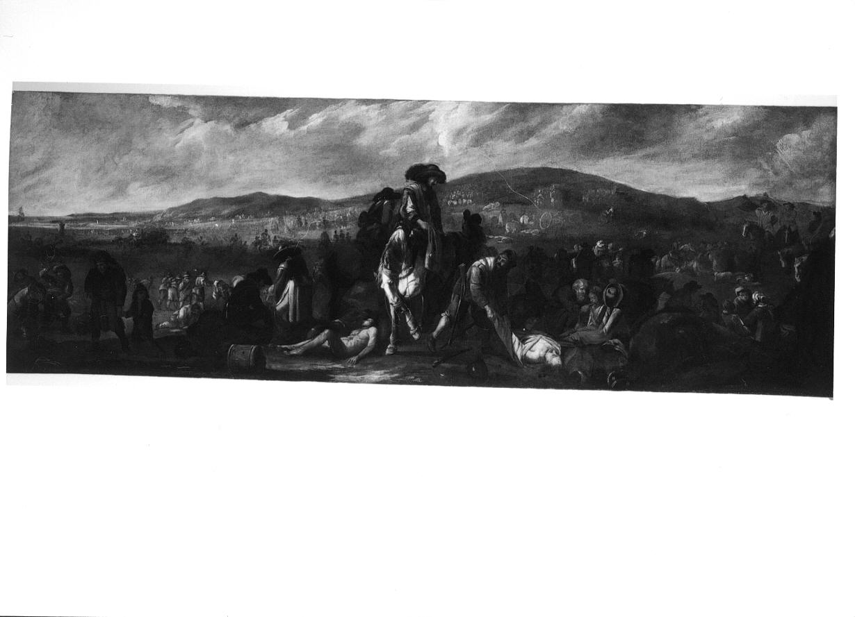 scena di battaglia (dipinto, opera isolata) di Miel Jan (attribuito) (metà sec. XVII)