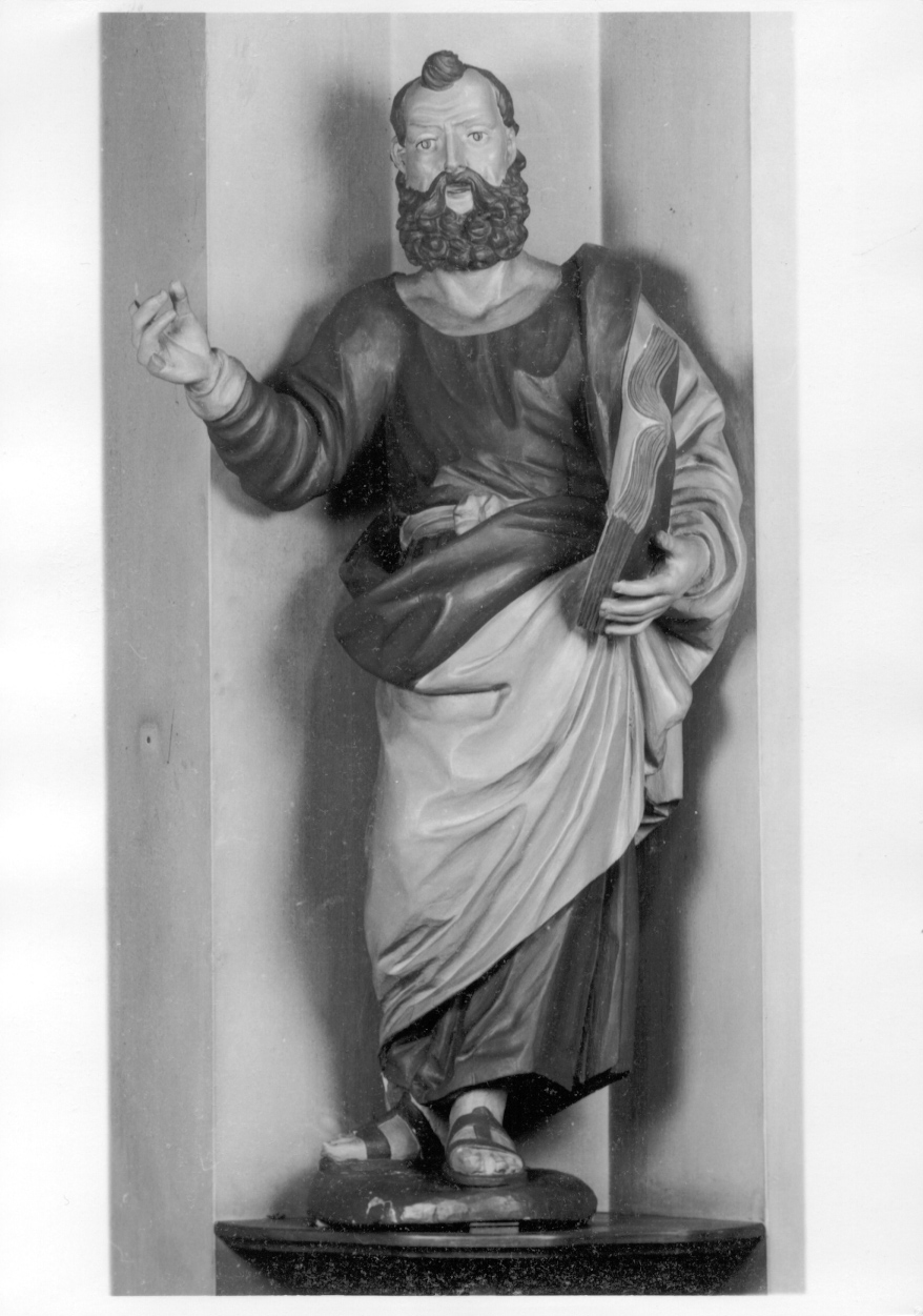 San Pietro Apostolo (statua, opera isolata) - ambito della Valsesia (seconda metà sec. XVII)