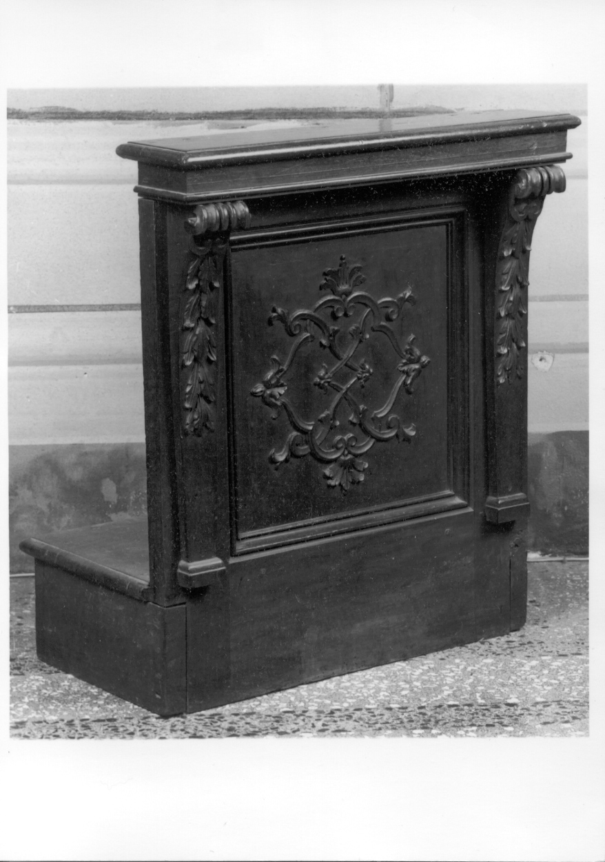 inginocchiatoio, opera isolata - ambito lombardo (seconda metà sec. XVIII)