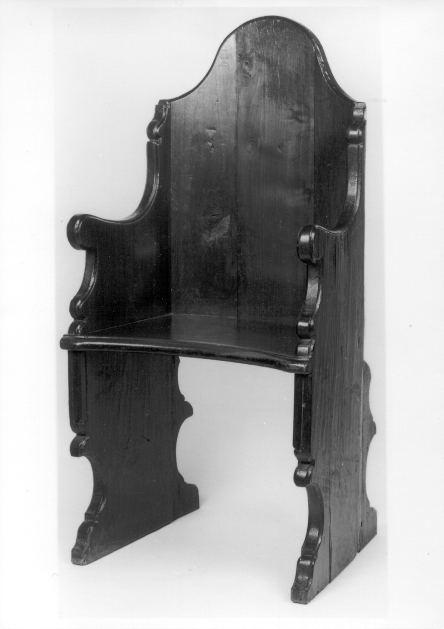 cattedra, opera isolata - ambito della Valsesia (secondo quarto sec. XVII)