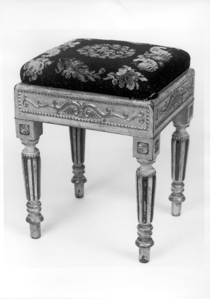 sgabello, serie - ambito della Valsesia (prima metà sec. XIX)