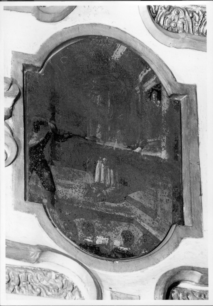 attentato a San Carlo Borromeo (dipinto) di Martinolio Cristoforo detto Rocca (terzo quarto sec. XVII)