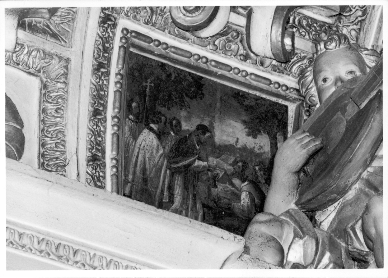 San Carlo Borromeo comunica gli appestati (dipinto) di Martinolio Cristoforo detto Rocca (terzo quarto sec. XVII)