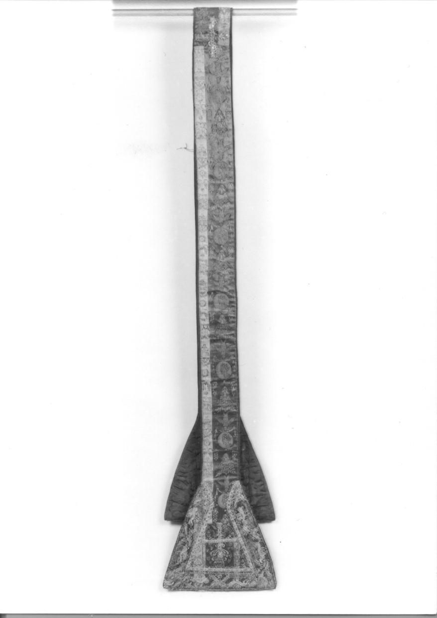 stola, elemento d'insieme - manifattura italiana (seconda metà sec. XVII)