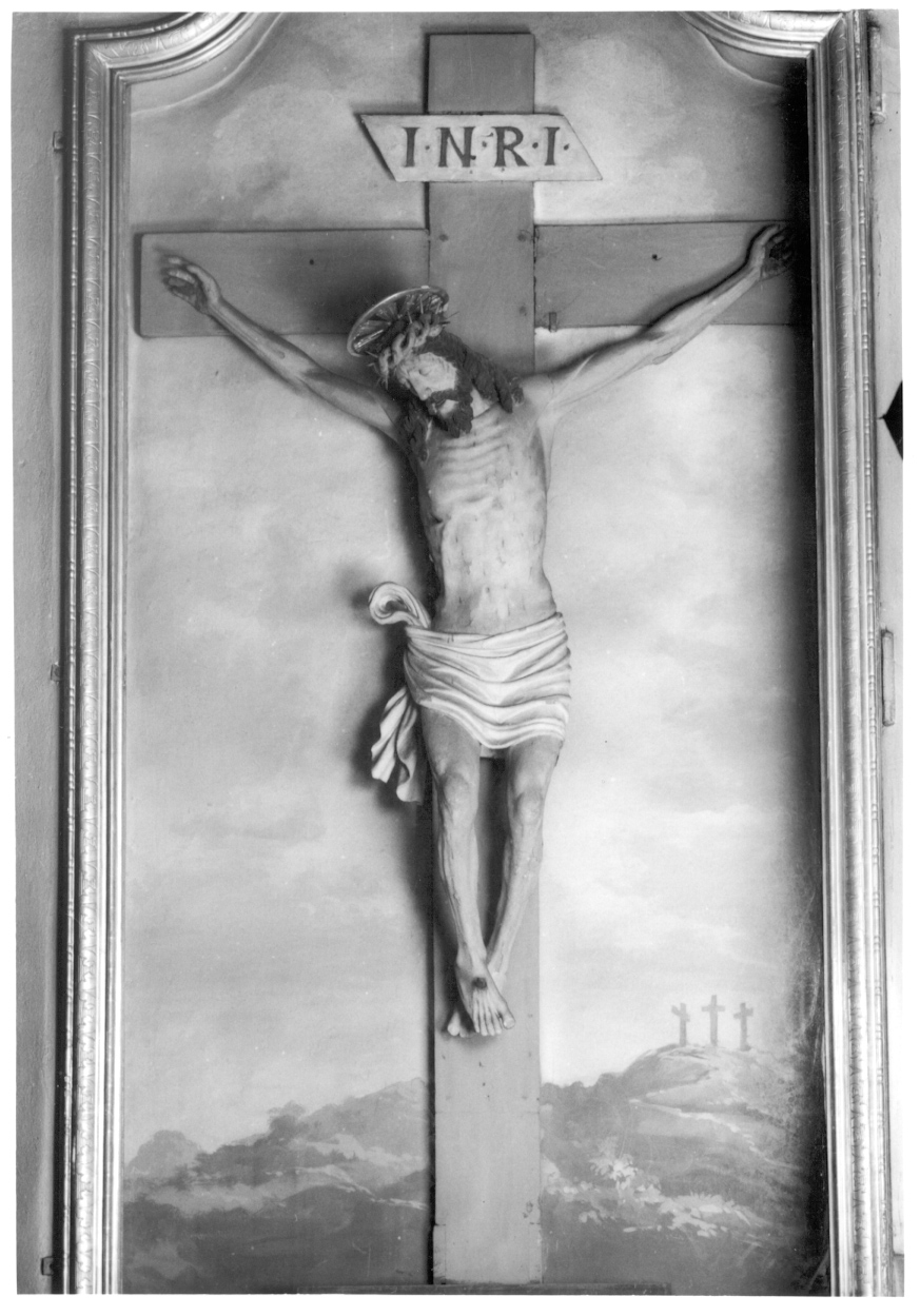 Cristo crocifisso (crocifisso, opera isolata) - ambito della Valsesia (primo quarto sec. XVI)