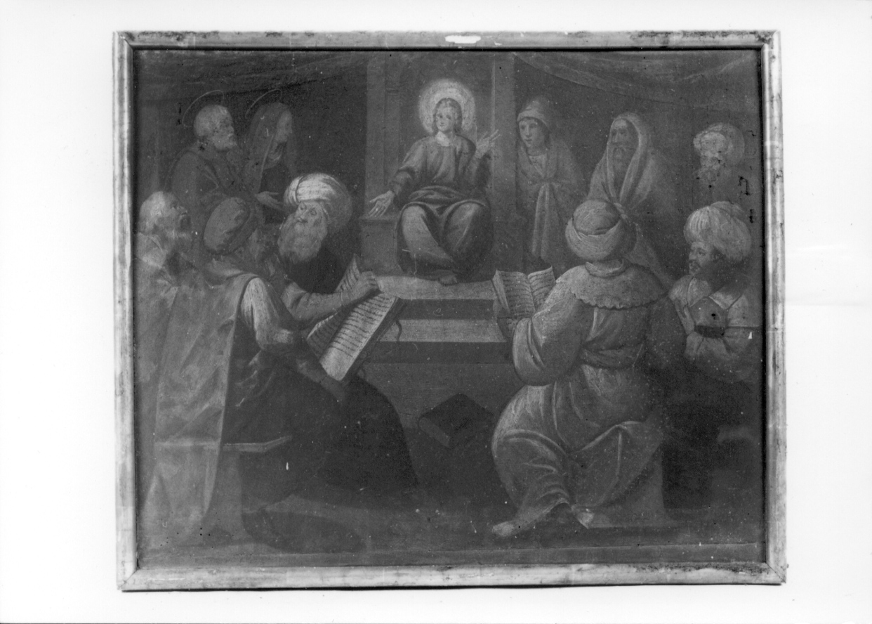 disputa di Gesù con i dottori nel tempio (dipinto) di Martinolio Cristoforo detto Rocca (terzo quarto sec. XVII)