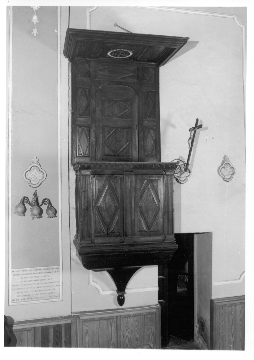 pulpito, opera isolata - ambito piemontese (metà sec. XVII)