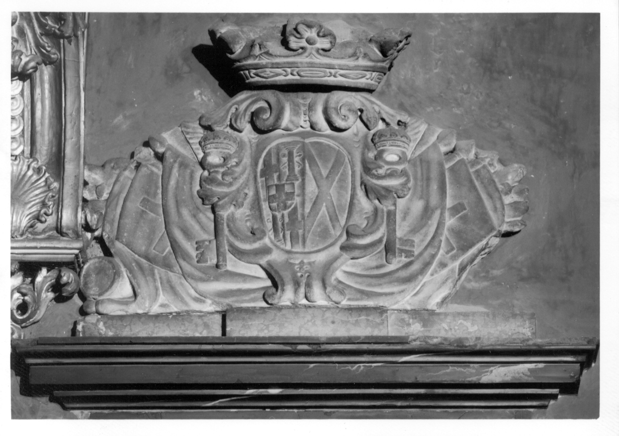 stemma gentilizio (scultura, opera isolata) - produzione piemontese (inizio sec. XVIII)