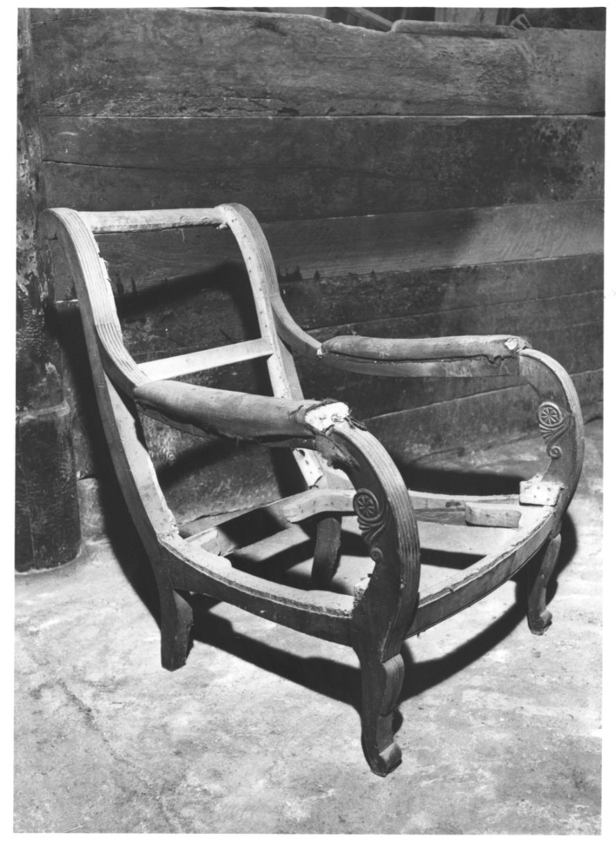 poltrona, opera isolata di Peters Tommaso Enrico (maniera) (prima metà sec. XIX)