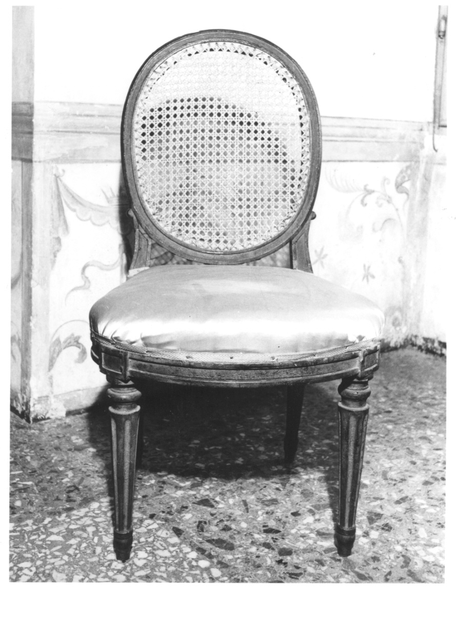 sedia, serie - ambito piemontese (ultimo quarto sec. XVIII)
