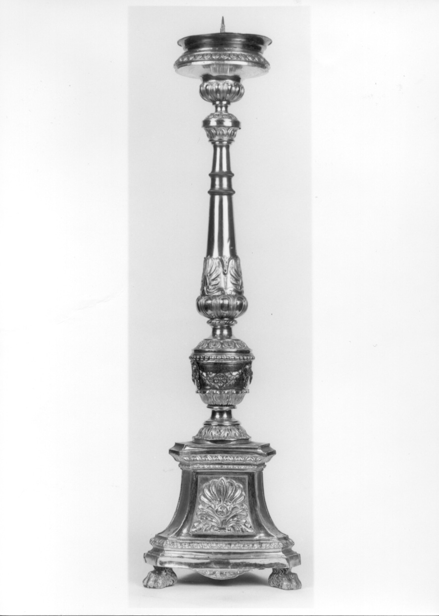 candeliere, serie - ambito vercellese (prima metà sec. XIX)