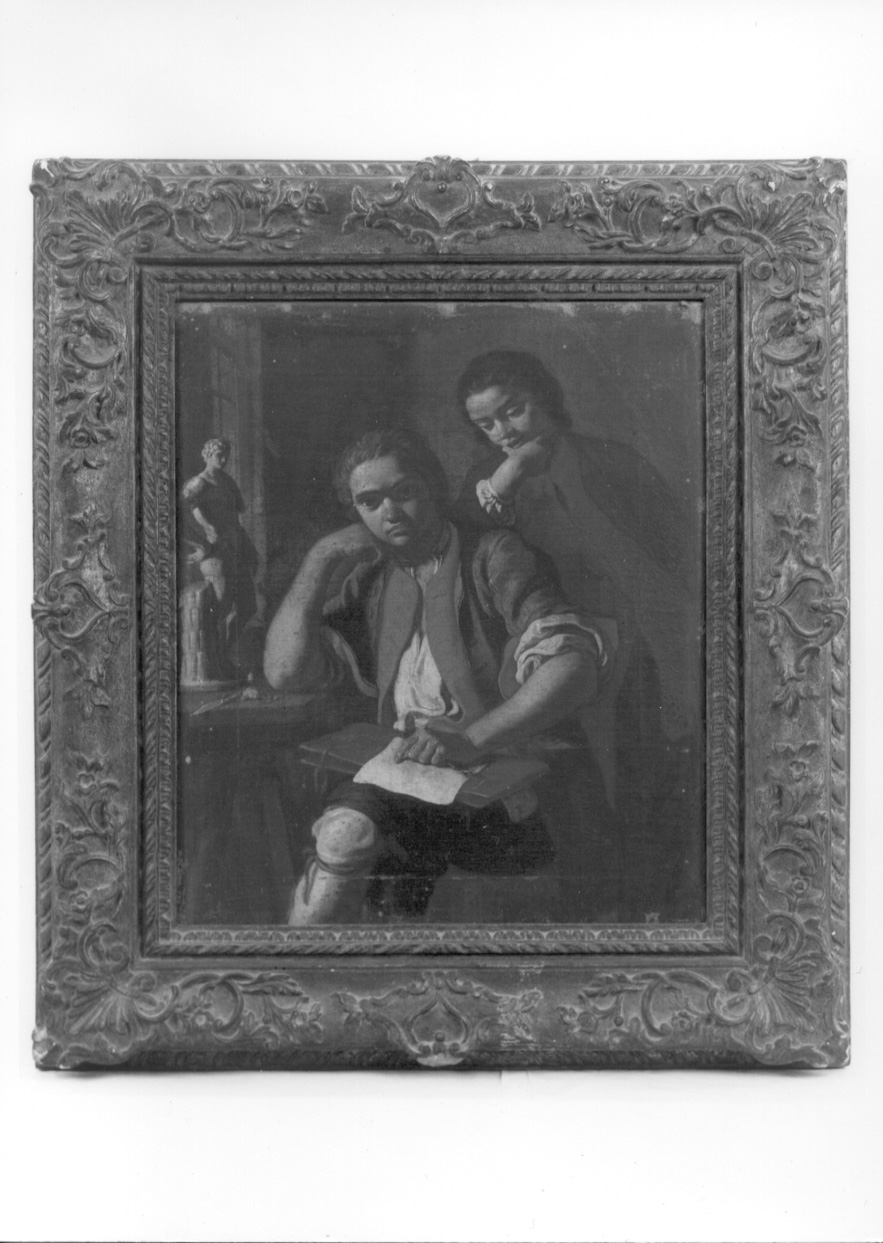 Ritratto di due artisti, ritratto di due scultori (dipinto, opera isolata) di Ghislandi Vittore detto Fra Galgario (attribuito) (fine/inizio secc. XVII/ XVIII)