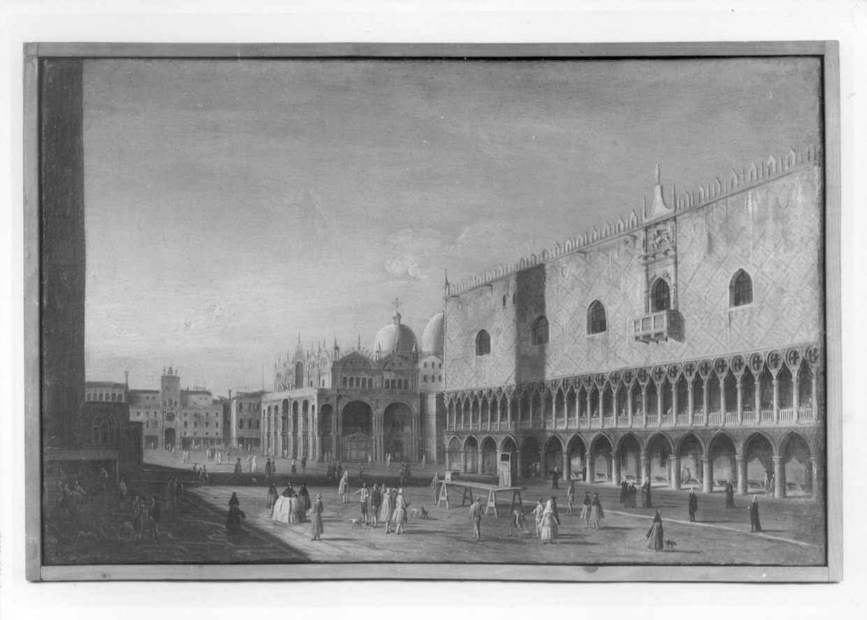veduta di Palazzo Ducale a Venezia (dipinto, opera isolata) di Marieschi Michele (attribuito) (secondo quarto sec. XVIII)