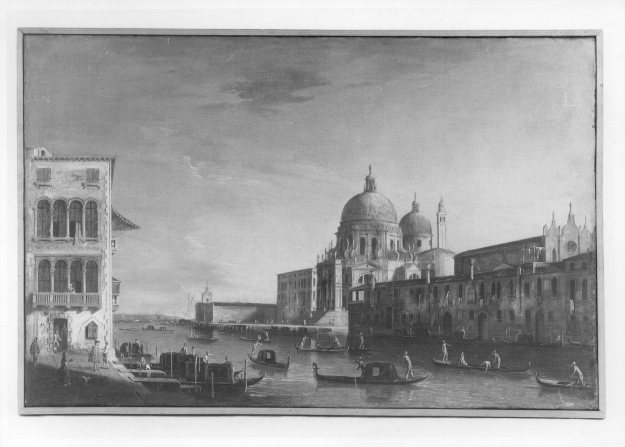 veduta della chiesa della Salute a Venezia (dipinto, opera isolata) di Marieschi Michele (attribuito) (secondo quarto sec. XVIII)