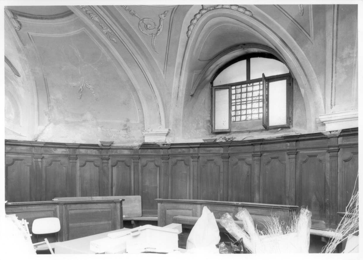 stalli del coro, opera isolata - ambito della Valsesia (secondo quarto sec. XIX)