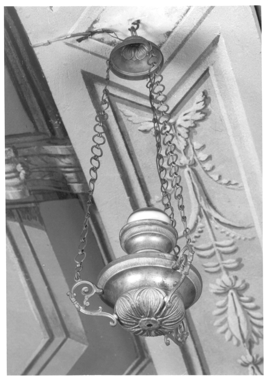 lampada pensile, serie - ambito della Valsesia (primo quarto sec. XIX)