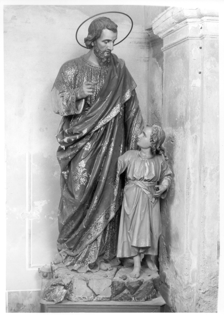 San Giuseppe e Gesù Bambino (statua, opera isolata) - ambito della Valsesia (secondo quarto sec. XX)