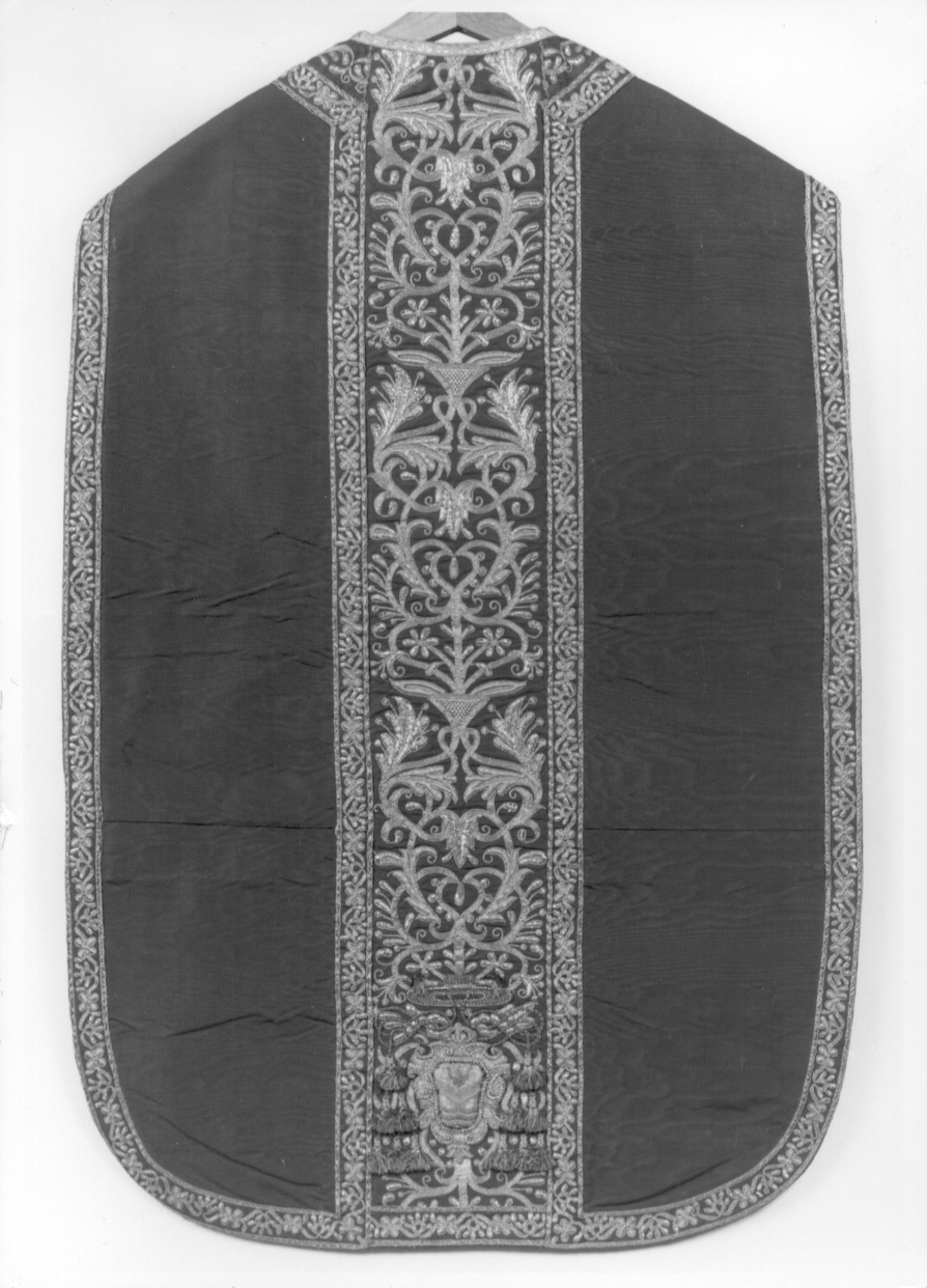 paramento liturgico, elemento d'insieme - manifattura italiana (ultimo quarto sec. XVII)