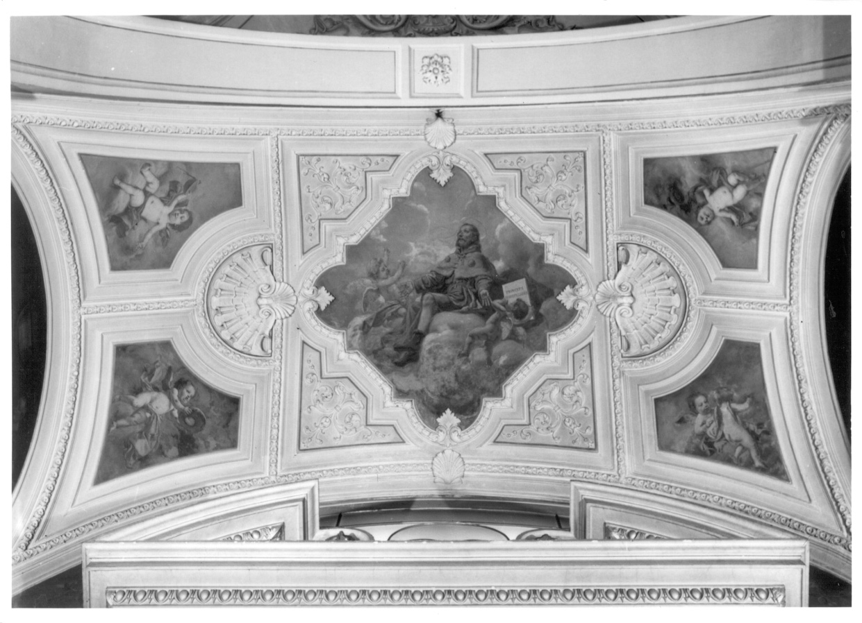 gloria di San Rocco (decorazione pittorica, insieme) di Gilardi Pier Celestino (fine/inizio secc. XIX/ XX)