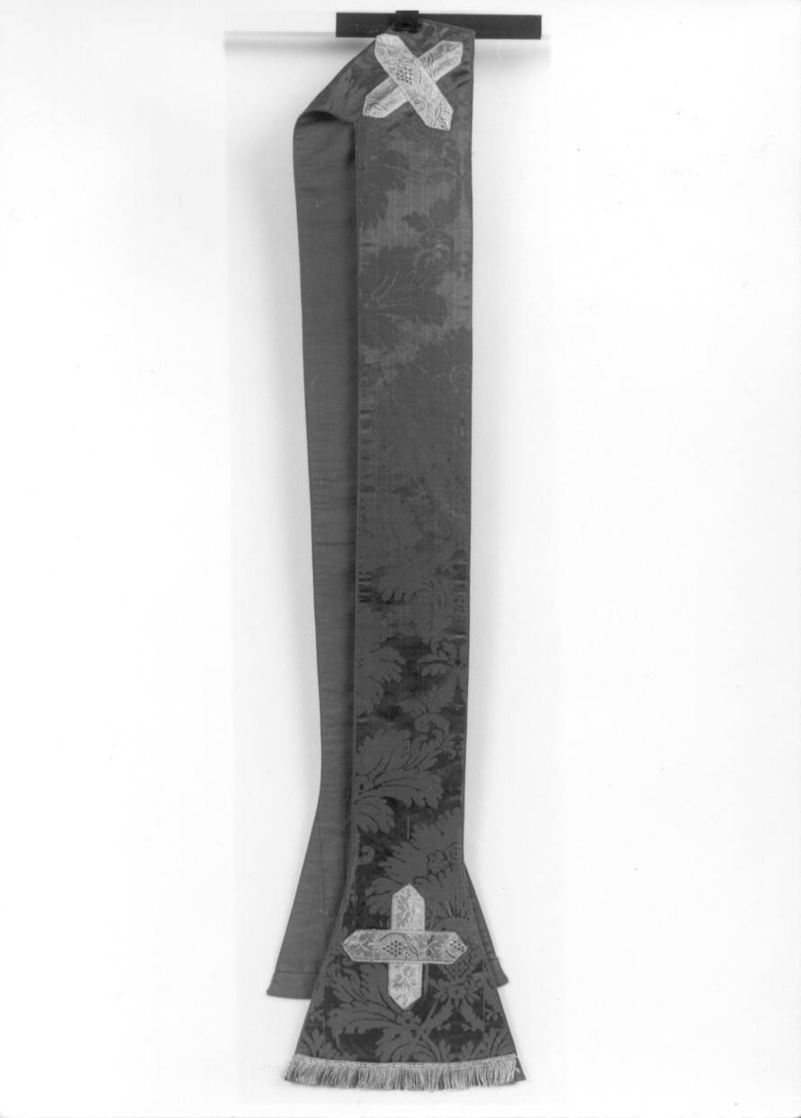 stola, elemento d'insieme - manifattura italiana (primo quarto sec. XX)