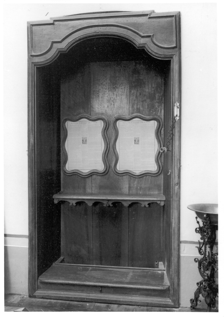 inginocchiatoio, opera isolata - ambito vercellese (seconda metà sec. XVIII)