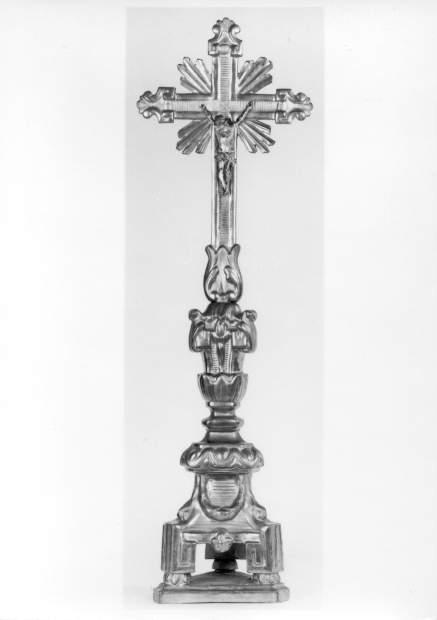 croce d'altare, opera isolata - ambito vercellese (primo quarto sec. XIX)