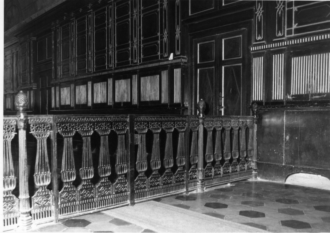 cancellata del presbiterio, opera isolata - bottega piemontese (metà sec. XIX)