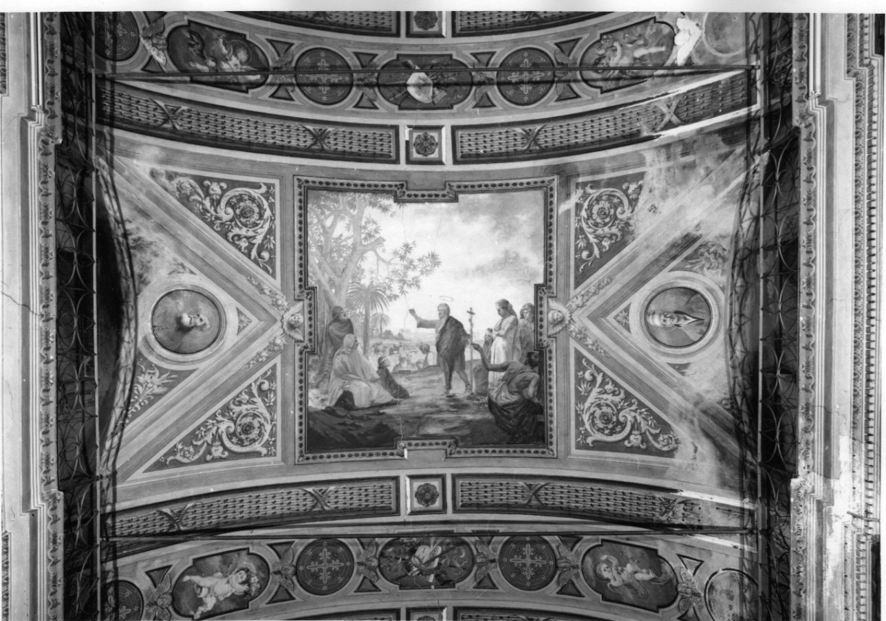 San Giovanni Battista predica nel deserto (dipinto, opera isolata) di Gambini Rodolfo (inizio sec. XX)