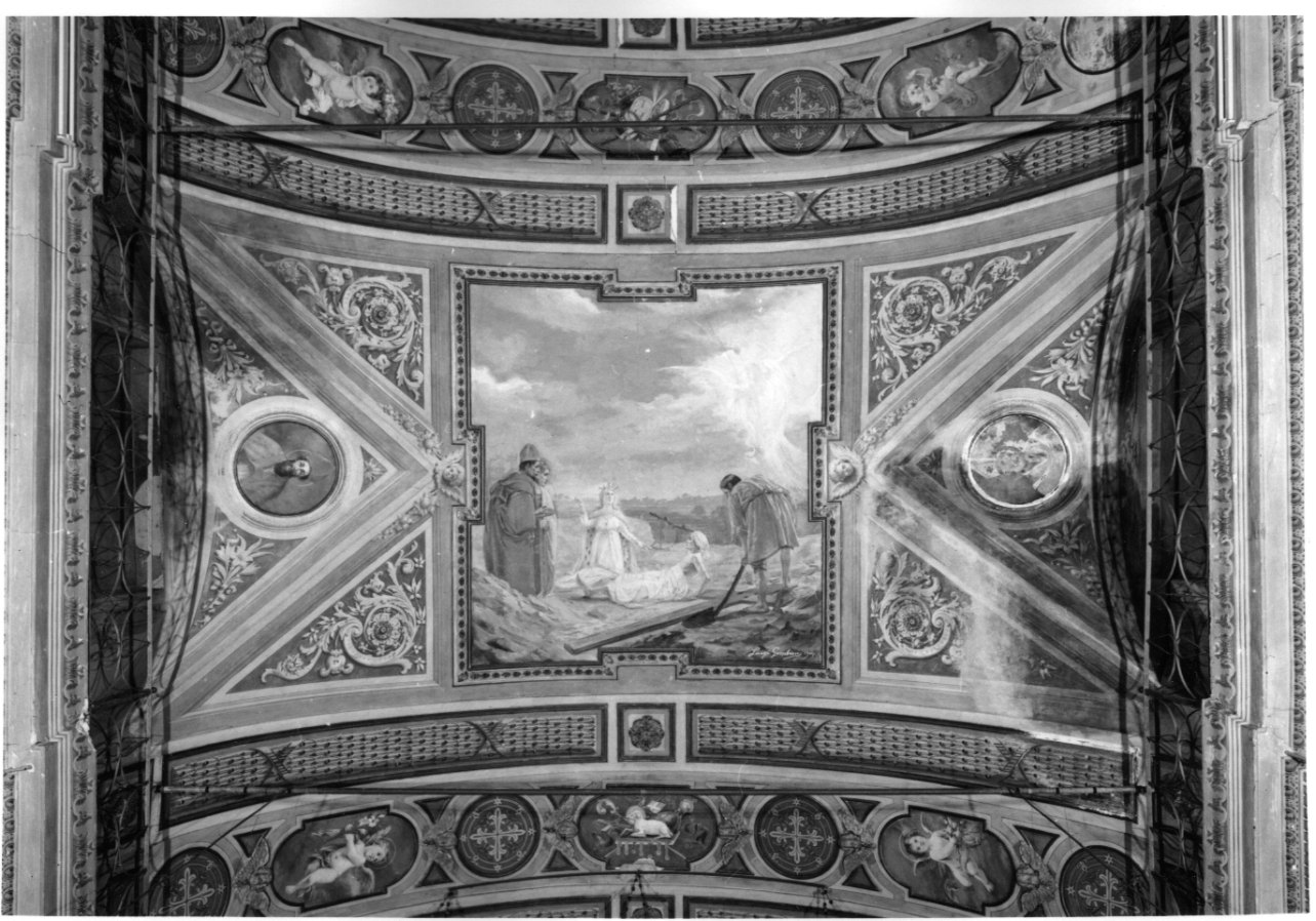 ritrovamento della vera croce (dipinto, opera isolata) di Gambini Rodolfo, Gambini Luigi (inizio sec. XX)