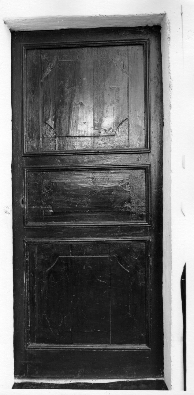 porta - ad un battente, opera isolata - bottega ligure (sec. XIX)