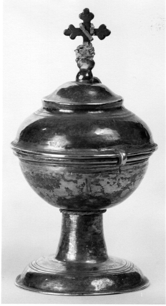 pisside, opera isolata - bottega genovese (seconda metà, prima metà sec. XVIII, sec. XIX)