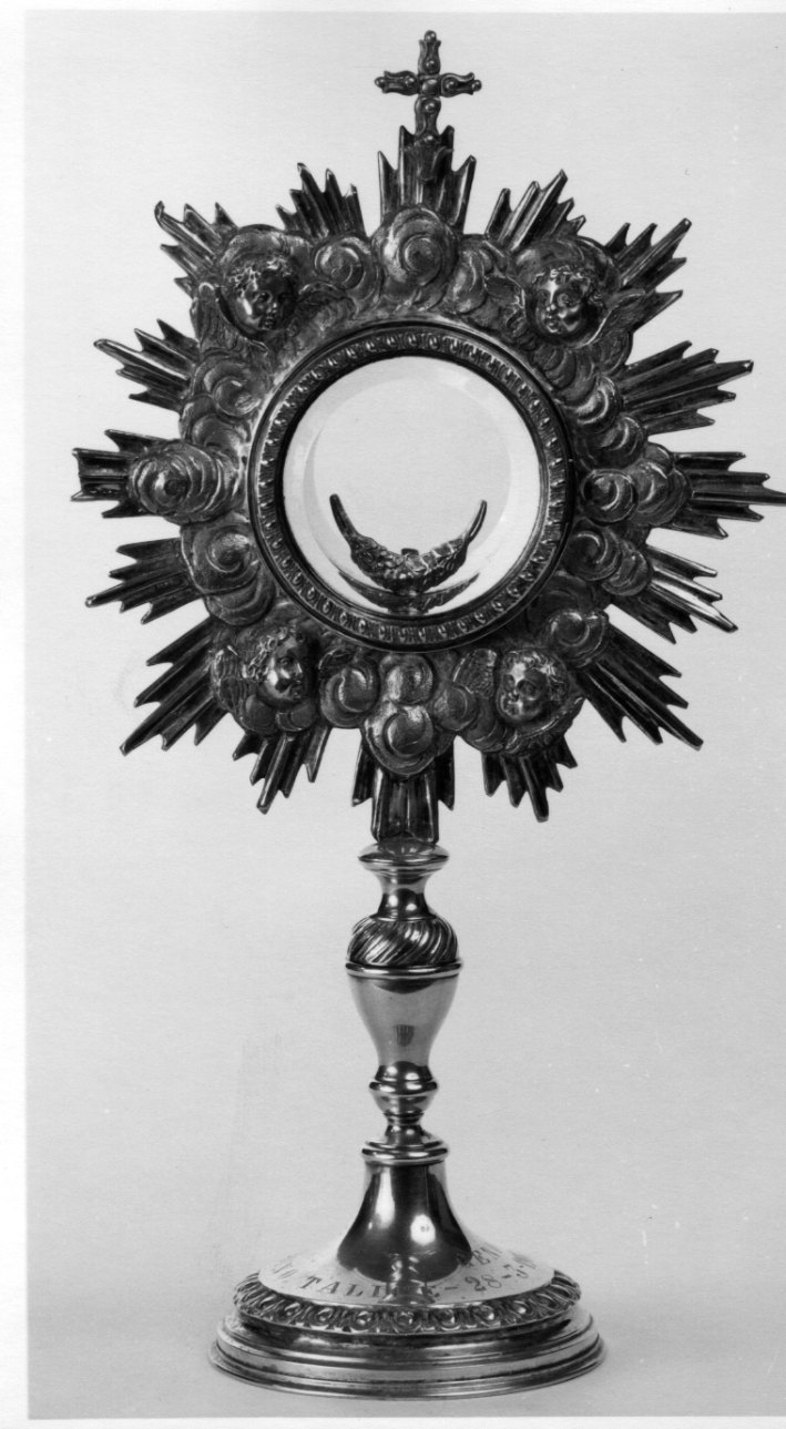 ostensorio - a raggiera, opera isolata - bottega genovese (secc. XIX/ XX)