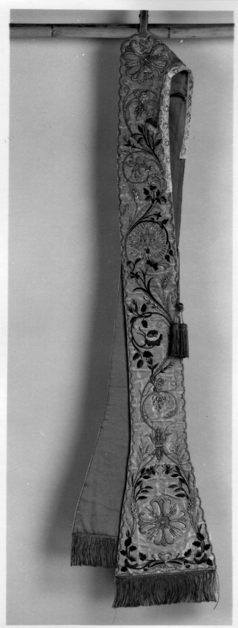 stola, opera isolata - manifattura ligure (prima metà sec. XIX)