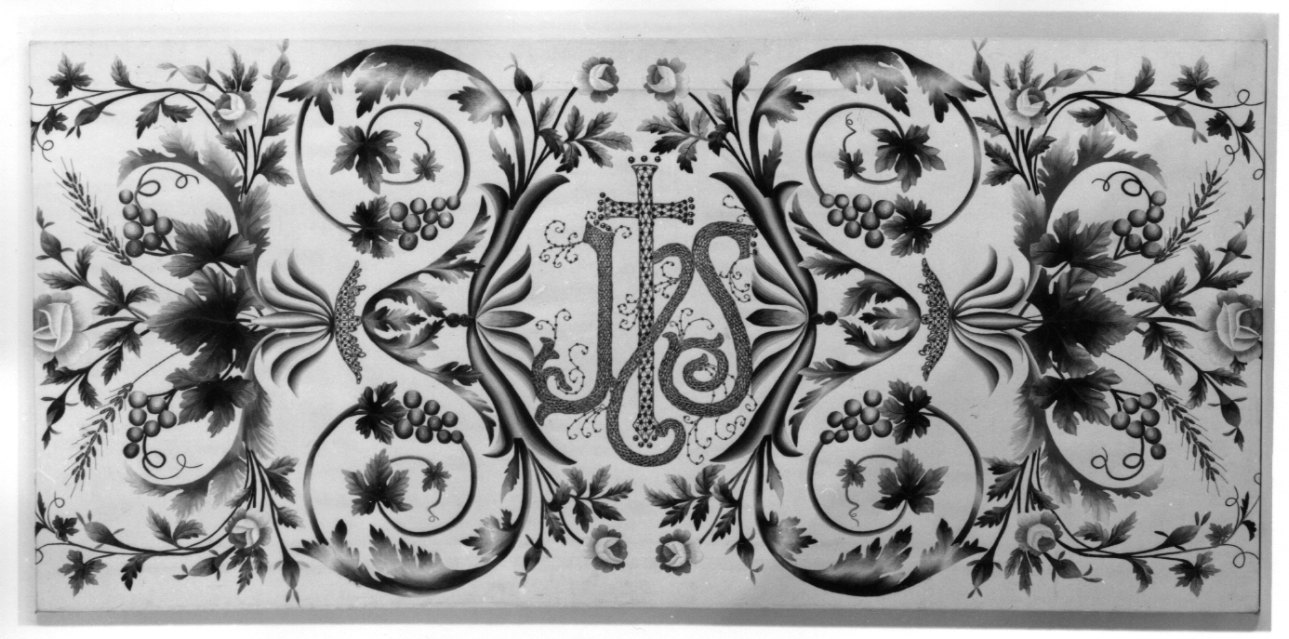 monogramma cristologico (paliotto, opera isolata) - manifattura ligure (prima metà sec. XX)