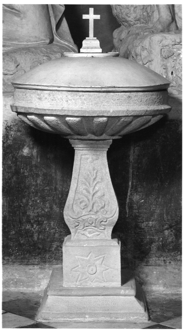 fonte battesimale, opera isolata - bottega ligure (fine sec. XIX)
