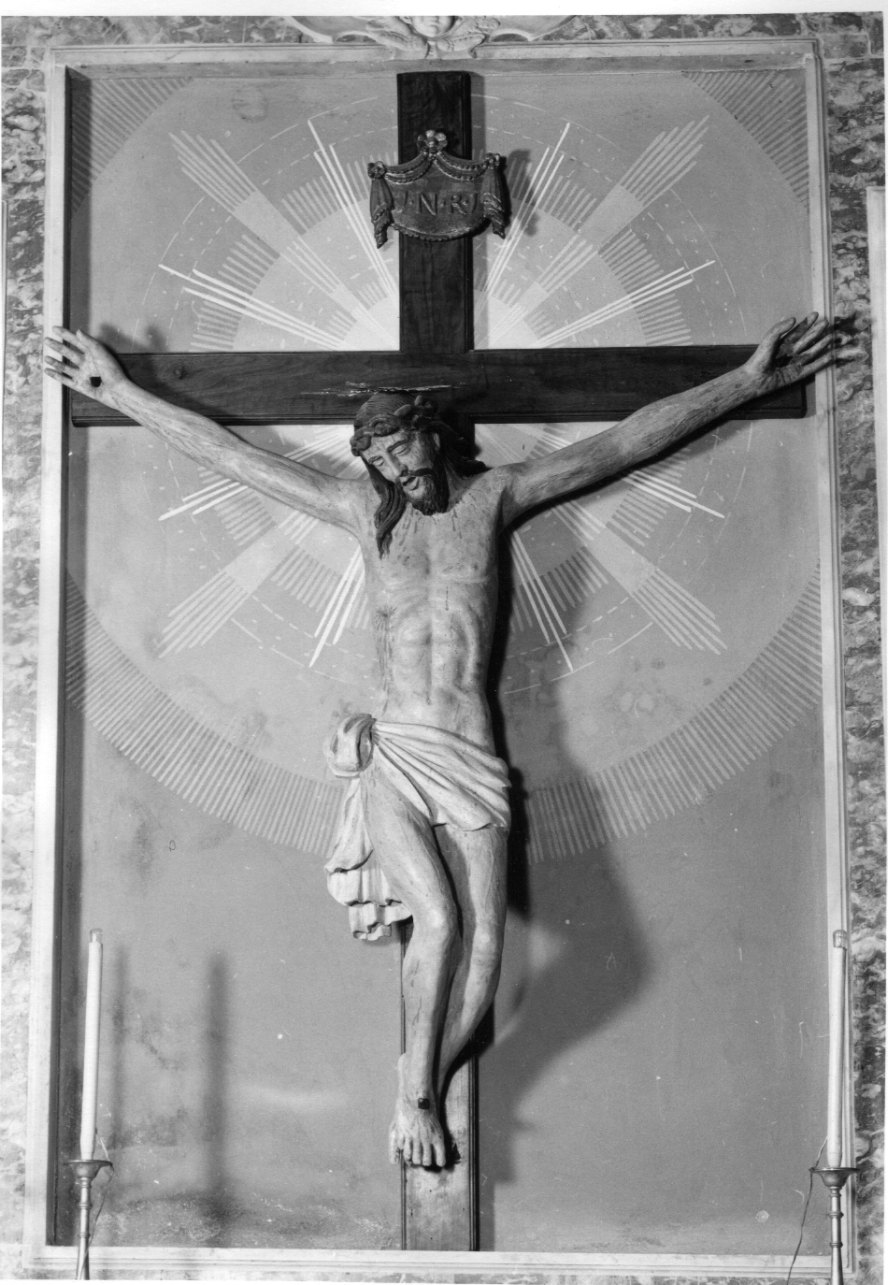 Cristo crocifisso dolente (croce processionale, opera isolata) - ambito ligure (sec. XIX)