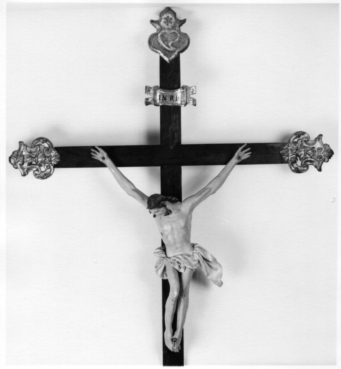 Cristo crocifisso dolente (croce processionale, opera isolata) - ambito ligure (sec. XIX)