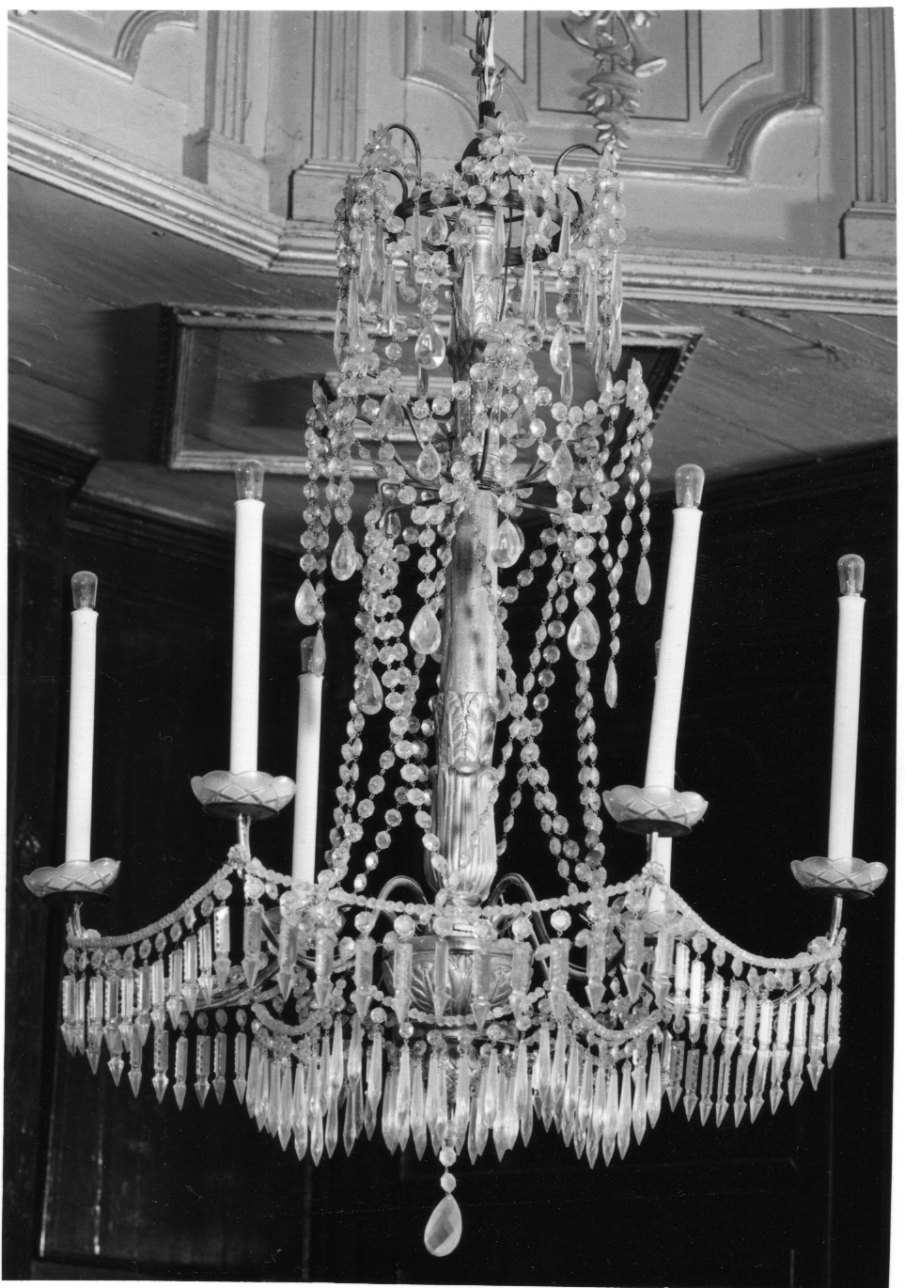 lampadario - a bracci, serie - ambito ligure (seconda metà sec. XIX, sec. XX)