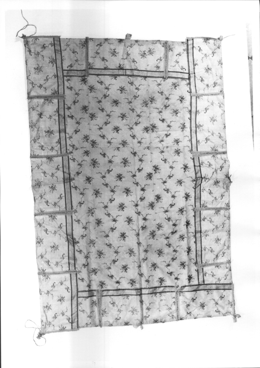 baldacchino processionale - a cielo fluttuante, opera isolata - manifattura italiana, manifattura francese (ultimo quarto sec. XVIII)