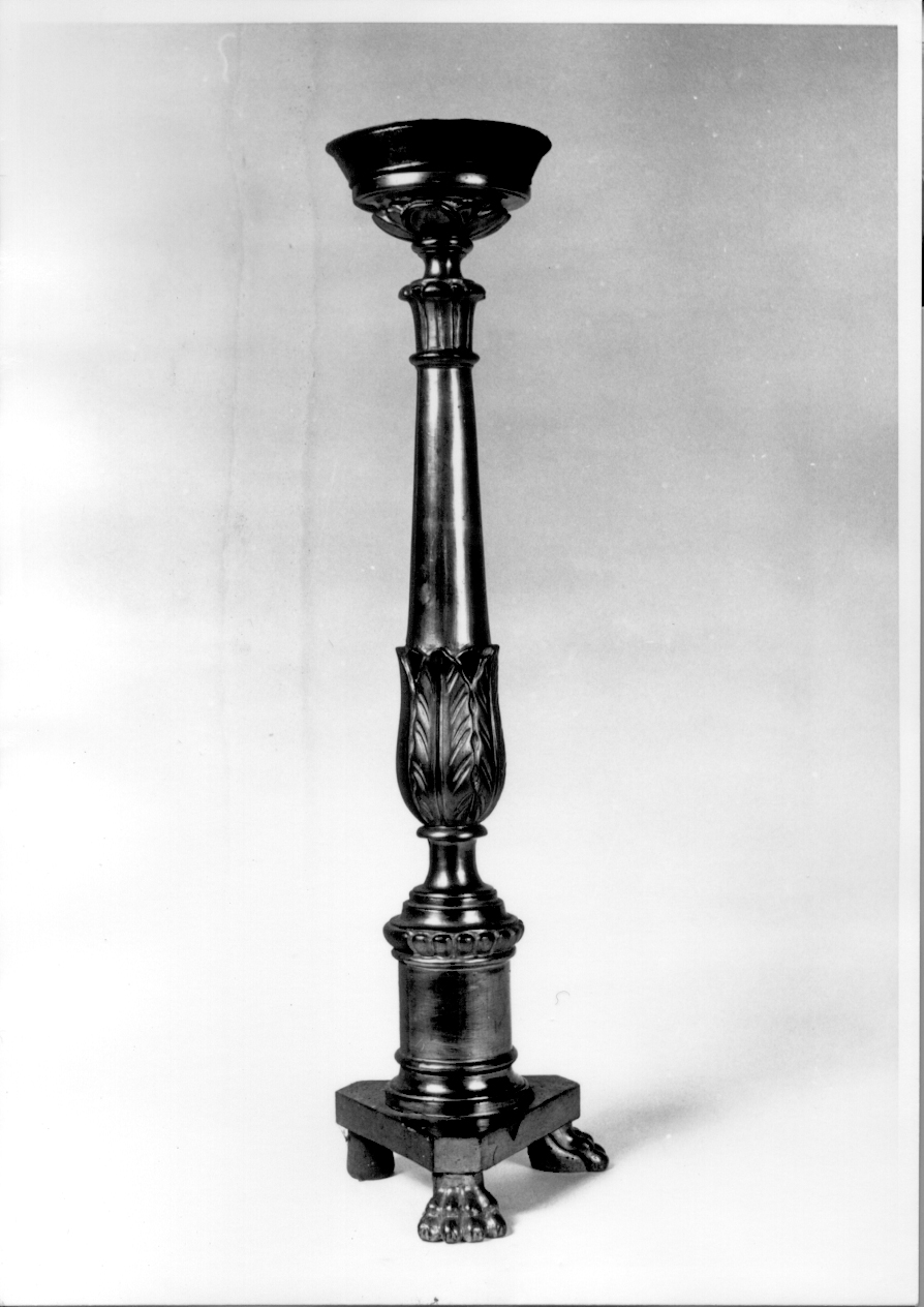 candeliere d'altare, serie - ambito piemontese (sec. XIX)