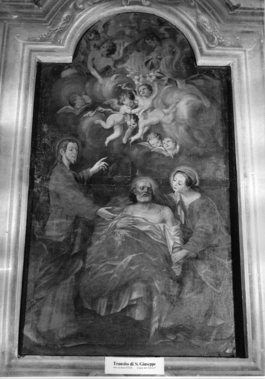 morte di San Giuseppe (dipinto, opera isolata) - ambito genovese (secondo quarto sec. XVIII)