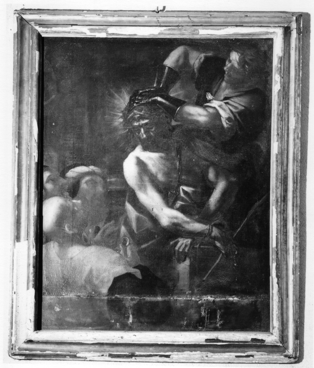 incoronazione di spine (dipinto, opera isolata) di Badaracco Giovanni Raffaele (seconda metà sec. XVII)
