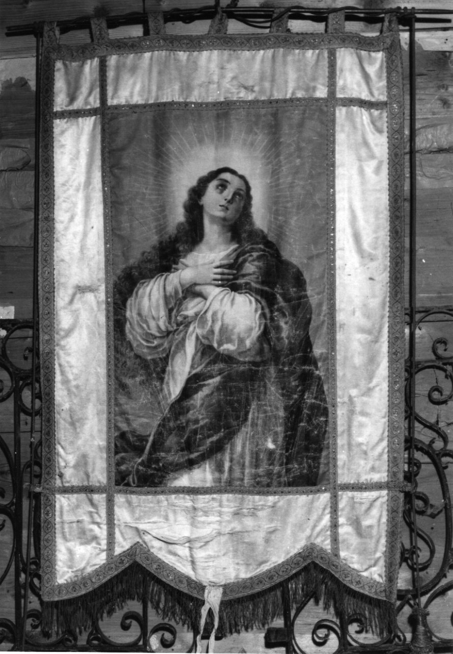 Madonna Assunta (stendardo processionale, opera isolata) - ambito ligure (prima metà sec. XX)