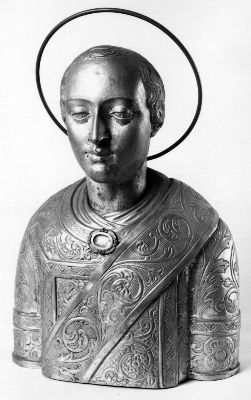 San Ciriaco (reliquiario - a busto, opera isolata) - ambito piemontese (prima metà sec. XIX)